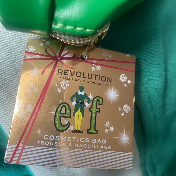 NWT! Elf on the shelf Son of a Nutcracker green makeup bag ELF x Revolution - Picture 7 of 8